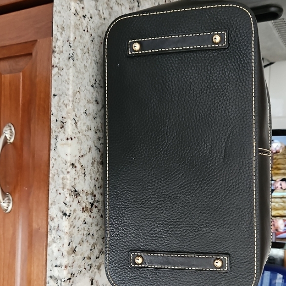 Dooney & Bourke Black Satchel with Polished Leather - Picture 2 of 5